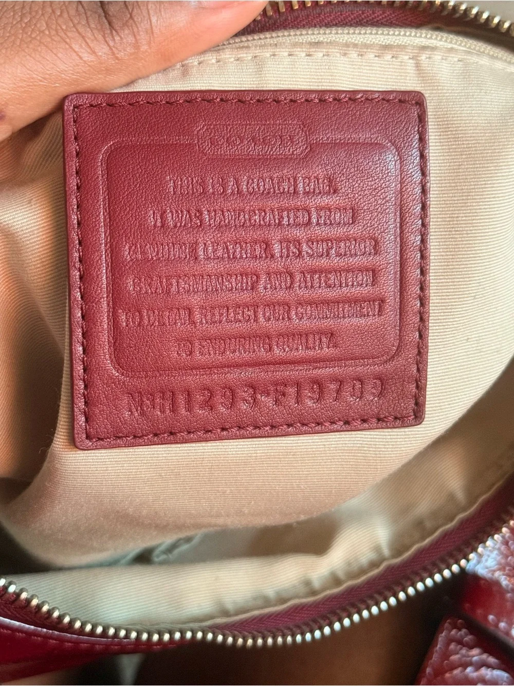 Coach Soho Red Patent Leather Bag